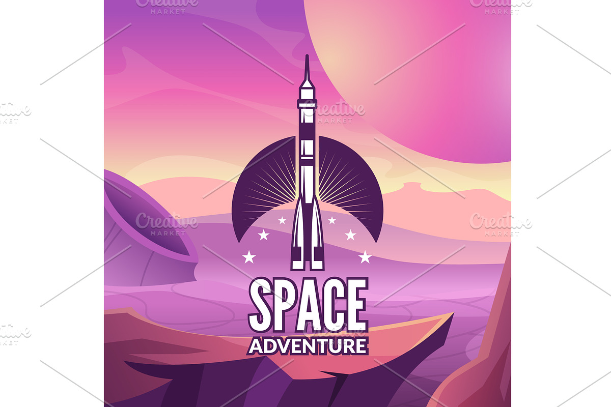 Space adventure. outdoor fantasy, a Technology Illustration by Onyx