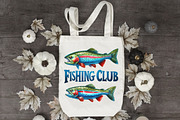 Vintage-style Fishing  PNG, an Illustration by Designworld (Thumbnail 4 of 7)