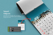 Wire Wall Calendar Mockup Set, a Mockup by Remnand Studio (Thumbnail 3 of 11)