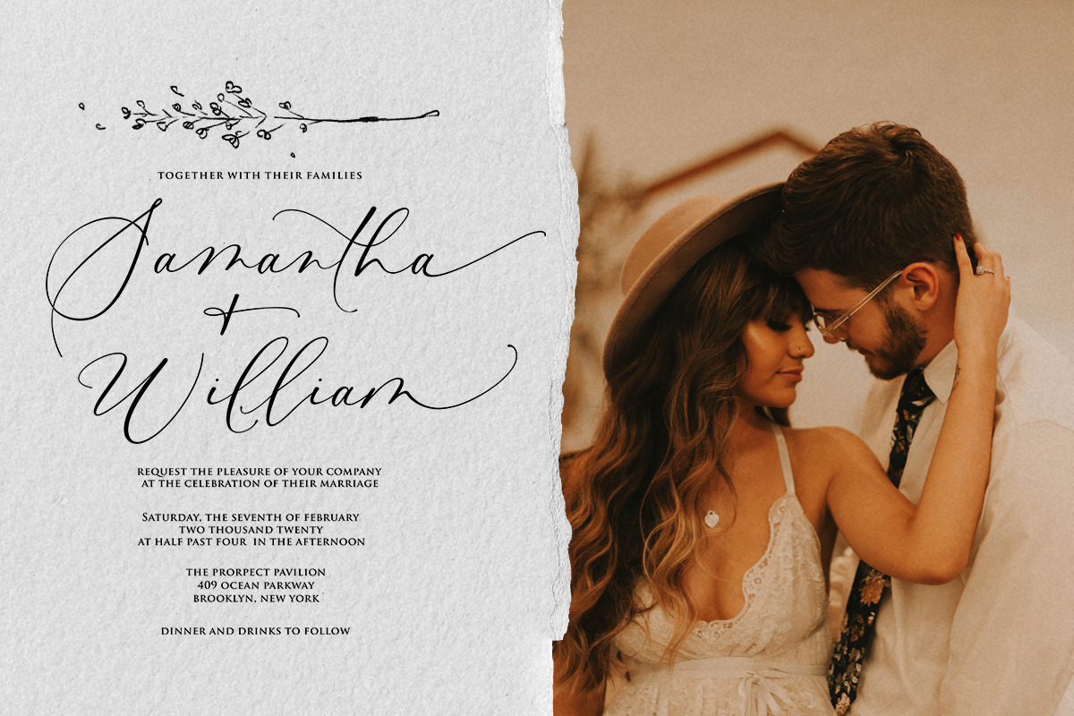 Baliland Modern Calligraphy Font. preview 2