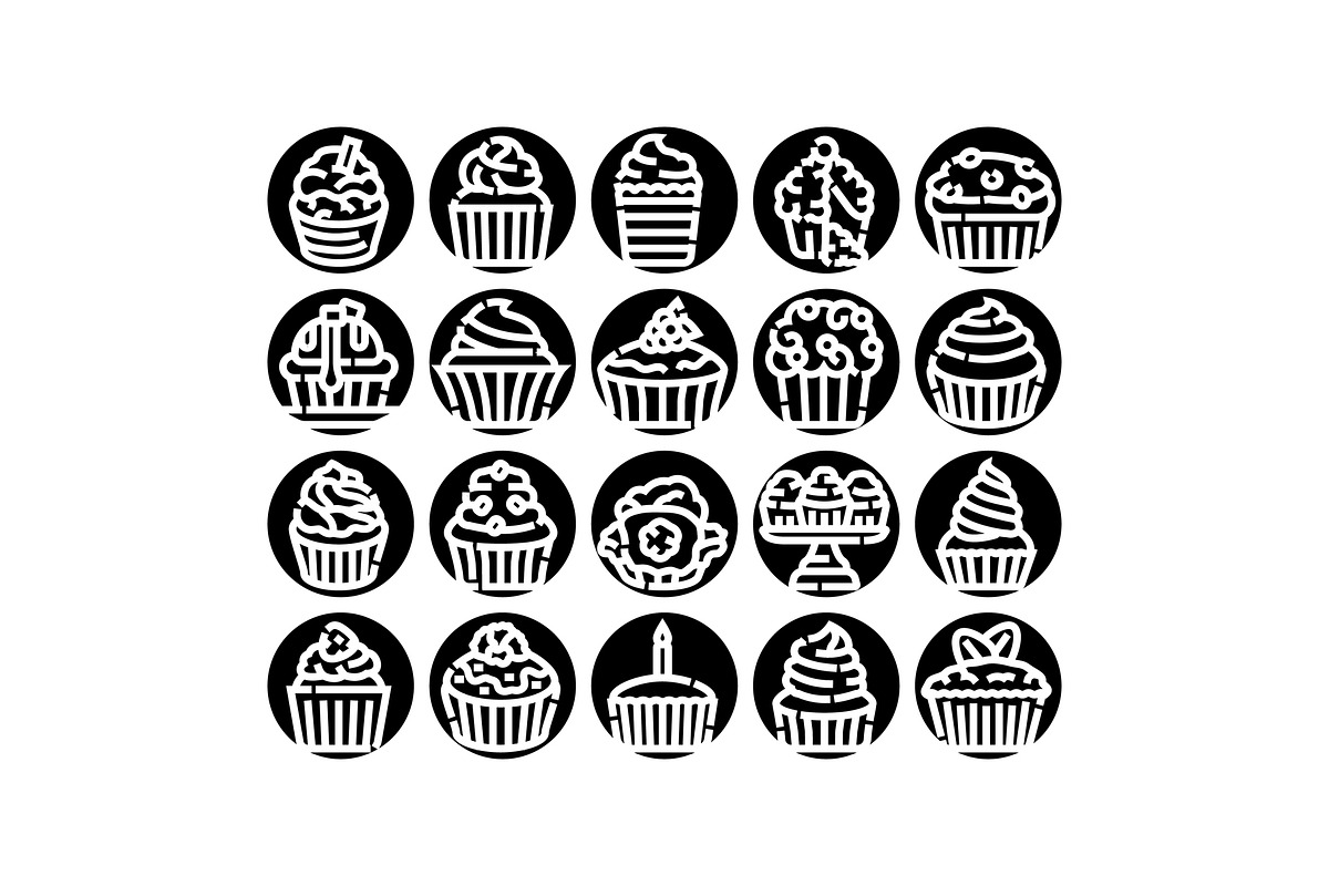 Cupcakes and muffins dessert sweet, an Object Graphic by pikepicture (Photo 1 of 3)