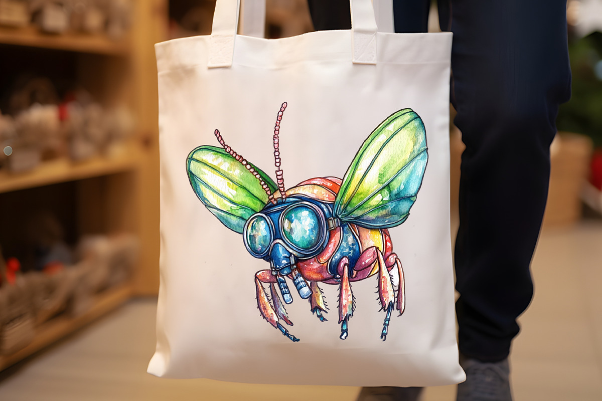Funny Summer Fly Insects Clipart, an Illustration by Rose Art (Photo 5 of 7)