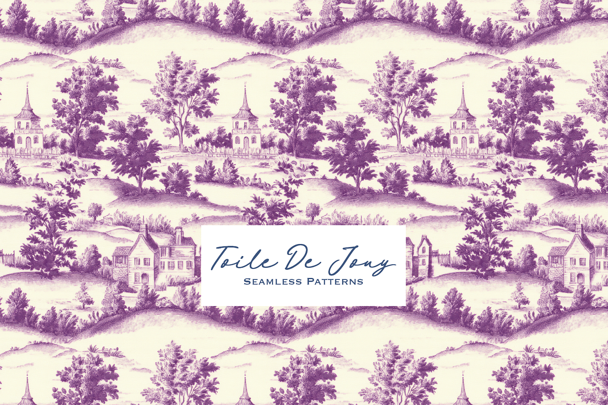 Toile De Jouy Patterns, a Pattern Graphic by Digital Museum