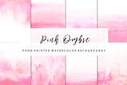 Ombre bundle watercolor backgrounds, a Texture Graphic by GraphicRain (Thumbnail 10 of 11)