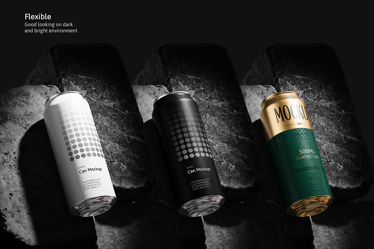 500ml Can Mockup | Brick Scene, a Packaging Mockup by AY Mock-Ups (Photo 9 of 9)
