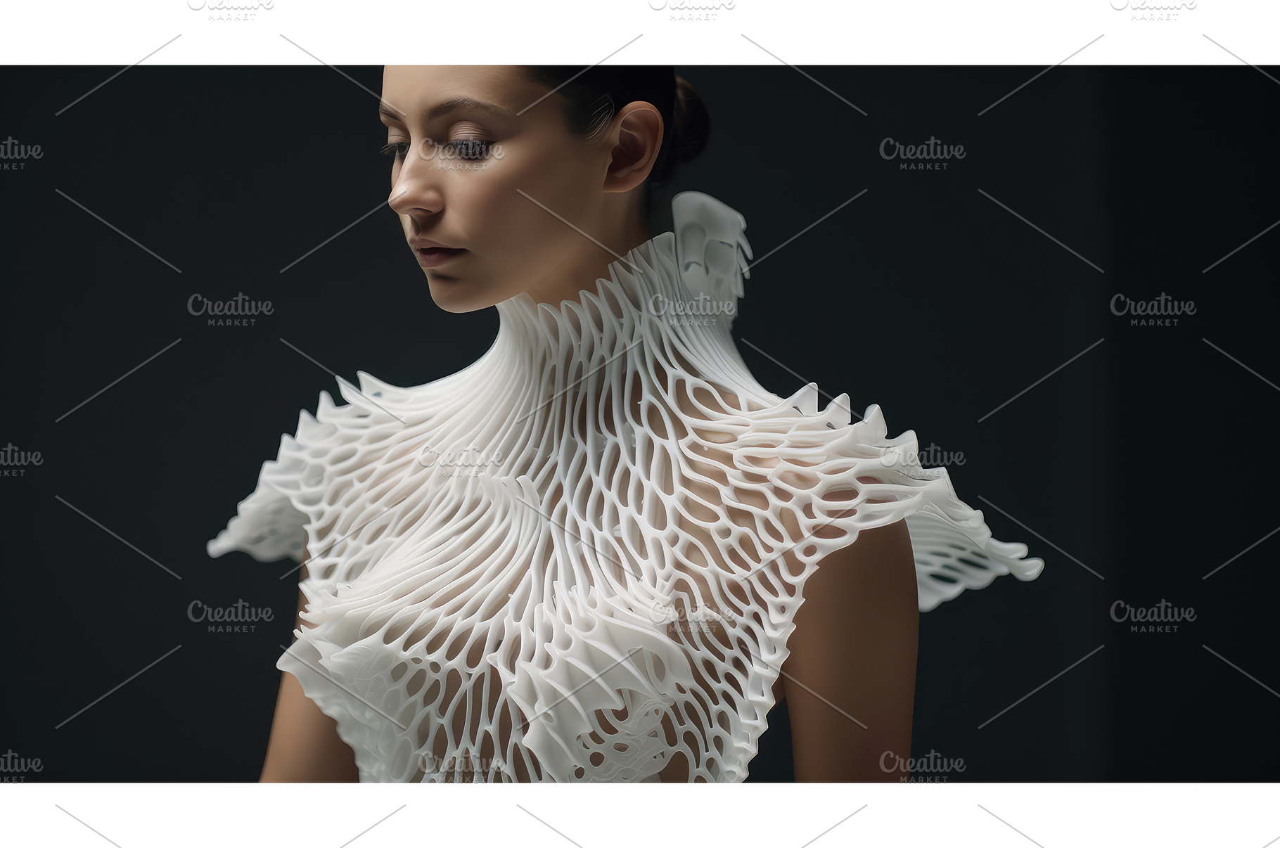 clothing 3d printed clothes ai, an Abstract Photo by pikepicture