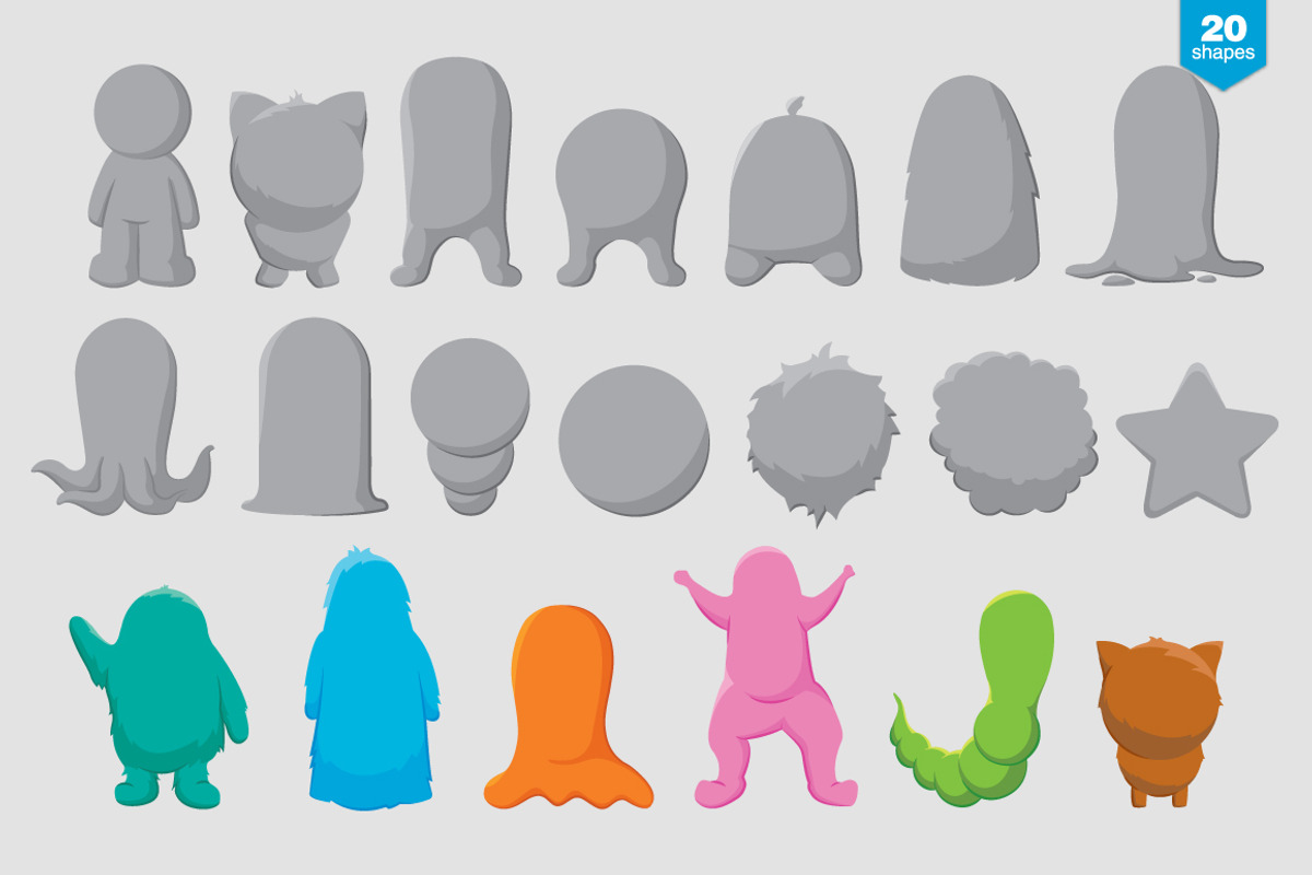 Monster and Character Creation Kit, an Illustration by Graphicdome (Photo 2 of 5)