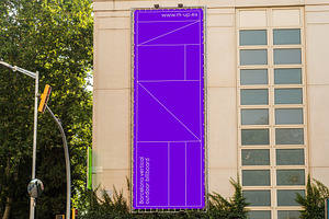 Barcelona Vertical Billboard Mockup