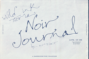 Noir Journal — Wild Ink Script, a Script Font by nadispasibenko