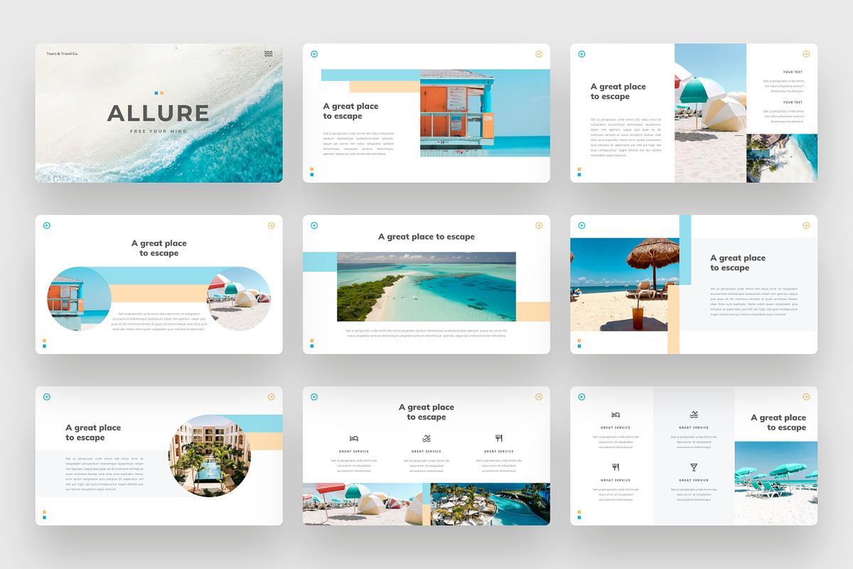 Allure - Tours & Travel PowerPoint, a Presentation Template by BeadyLab (Photo 2 of 5)
