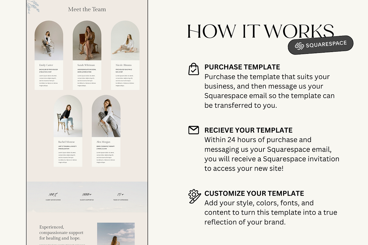 Squarespace Website Template Blue, a Squarespace Template by Breah Designs (Photo 7 of 10)