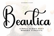 Beautica, a Handwritten Font by FreshTypeINK (Thumbnail 1 of 8)