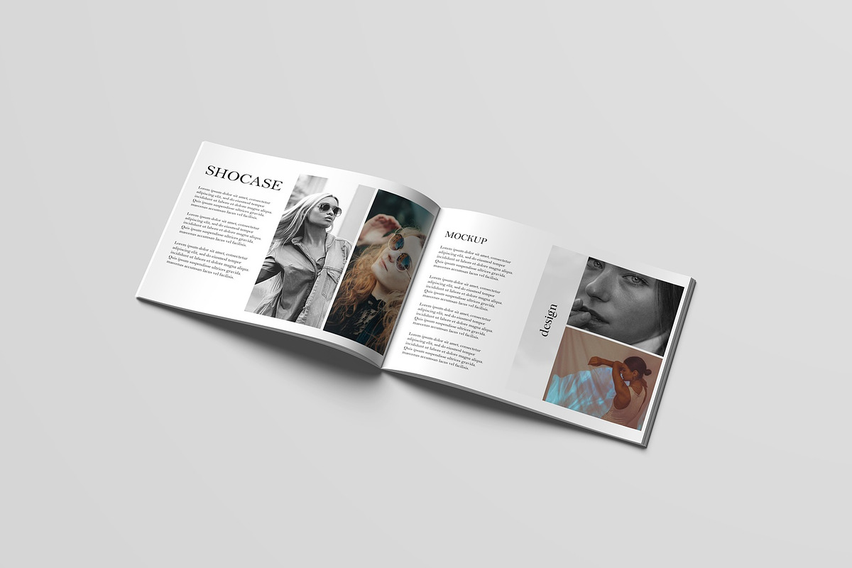 A4 Landscape Magazine Mockup, a Books & Magazine Mockup by Lxadesign
