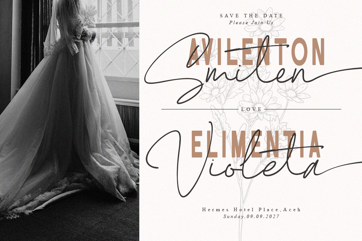Bigotefia Trio Font, a Script Font by IM Studio (Photo 8 of 11)
