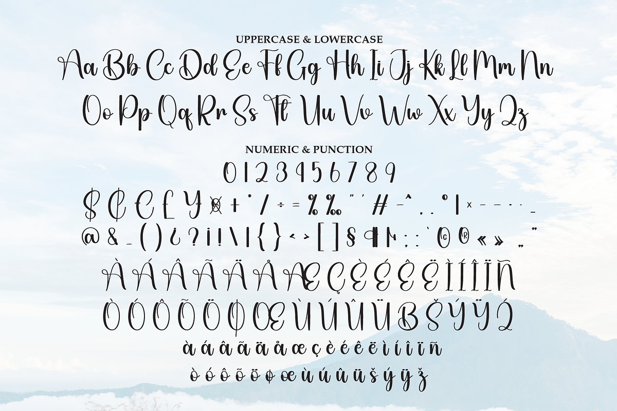Mountain | Script Font, a Handwritten Font by Scratchones (Photo 7 of 8)