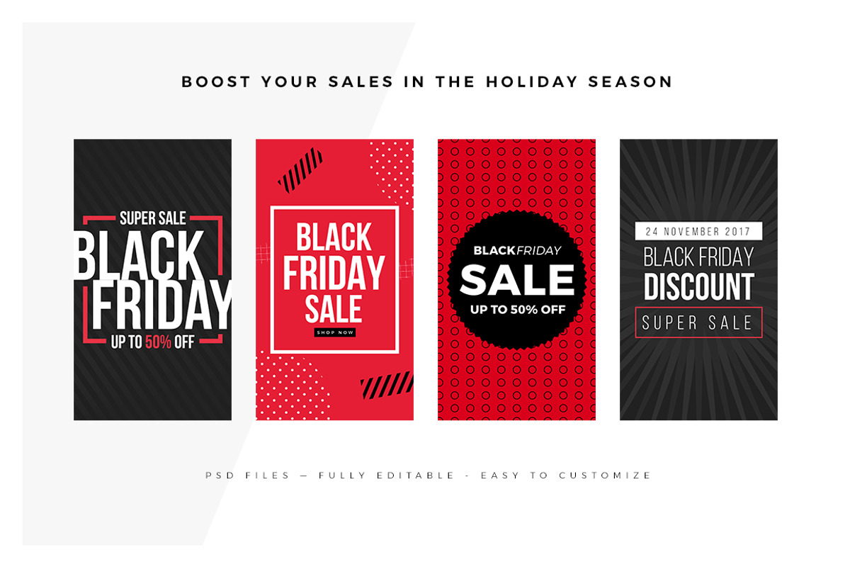 Black Friday Instagram Stories, a Social Media Template by MinimalStudioCo (Photo 7 of 9)