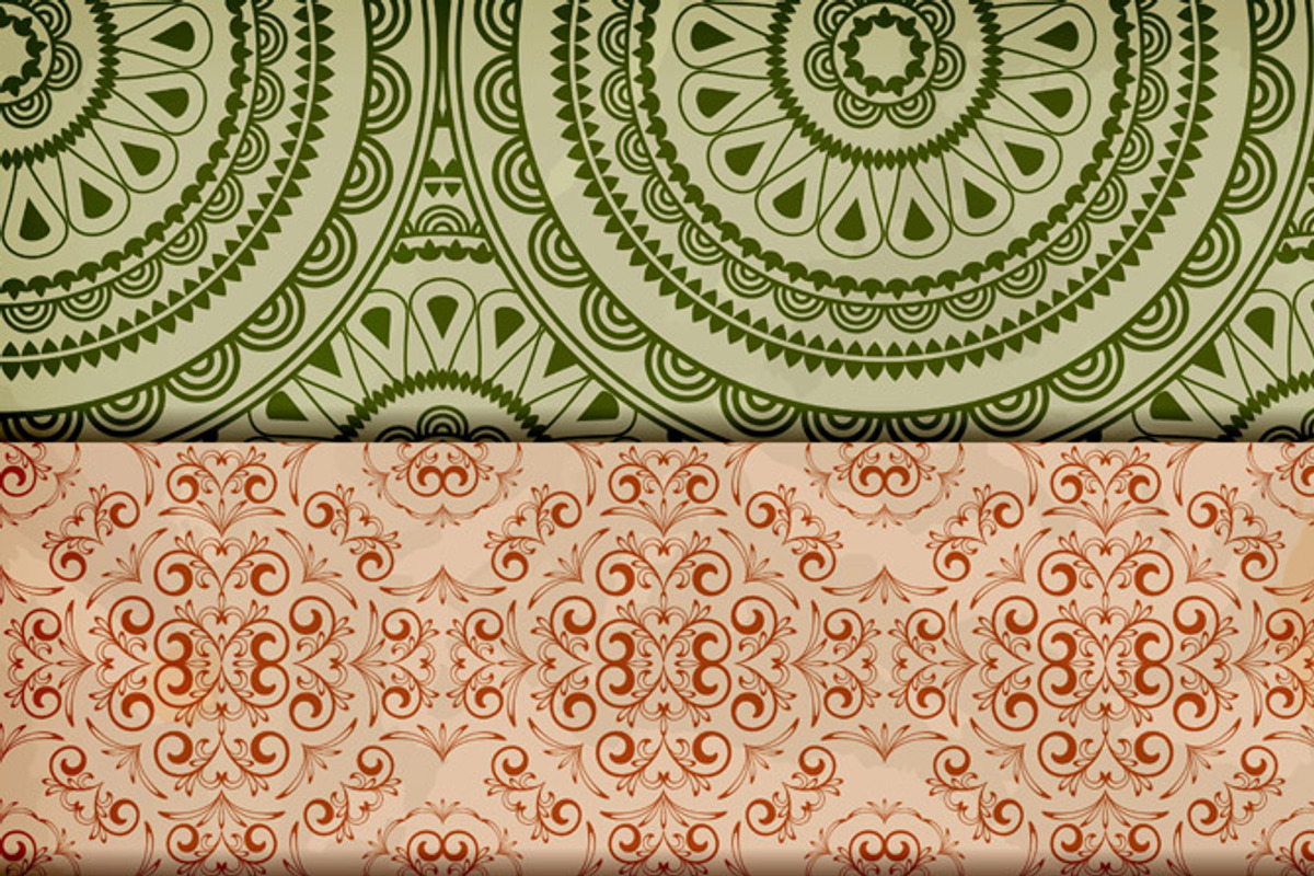 vector seamless floral borders on c preview 2