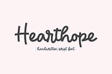 Hearthope | Handwritten Script Font