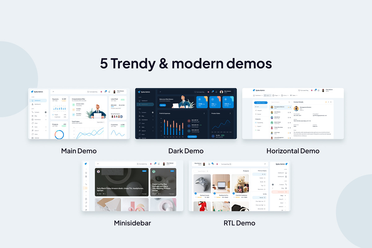 Spike Next Js Admin Template preview 4