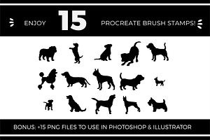 Procreate Brush Stamps - Dogs