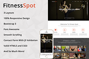FitnessSpot - One Page HTML Template, a Landing Page Template by Gentil Studio (Thumbnail 1 of 4)