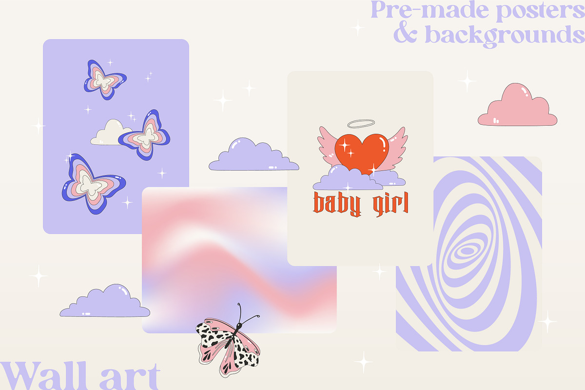 Nostalgia 00s | Graphics & patterns, an Illustration by by Margo (Photo 3 of 7)