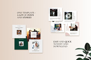 Influencer Instagram Canva templates, a Social Media Template by helgascandinavus (Thumbnail 5 of 9)