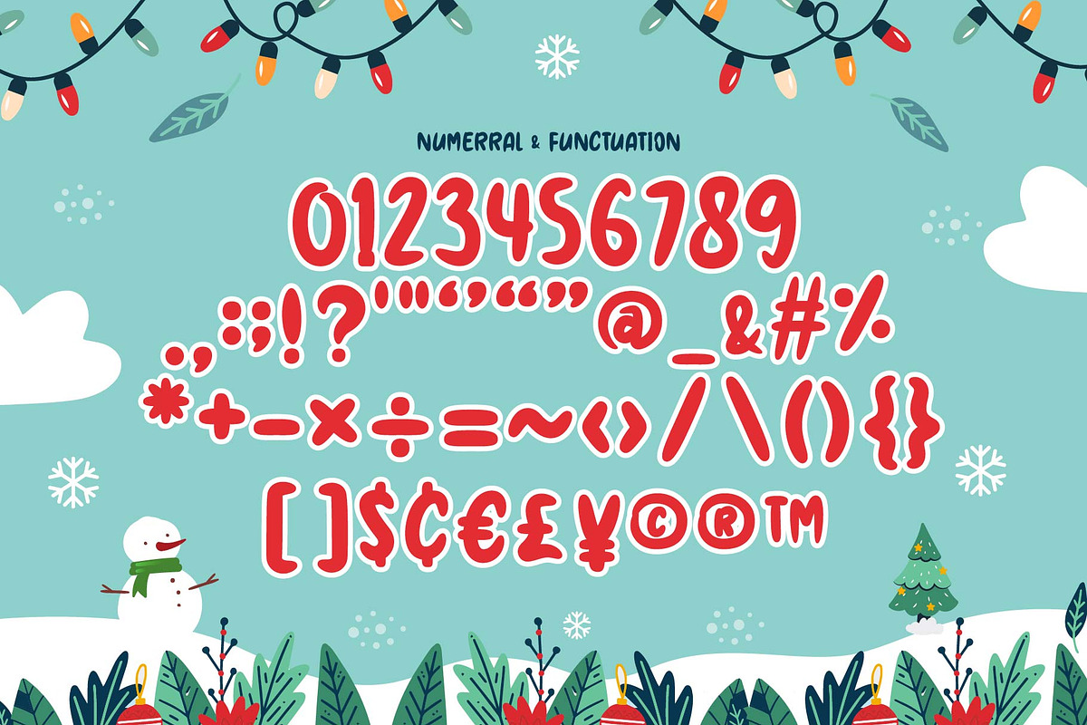 Christmas Holiday Font, a Handwritten Font by KengGraphic (Photo 10 of 11)