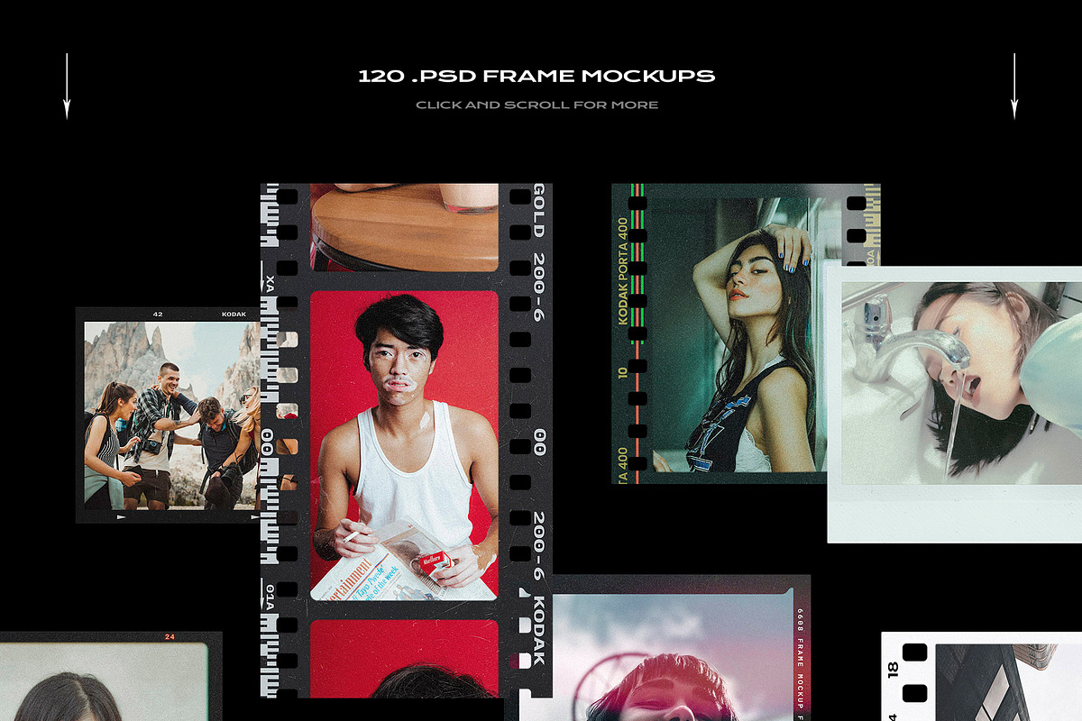 Film Frame Mockup Template Bundle, a Product Mockup by PrintPixel (Photo 122 of 134)