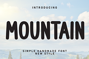 Mountain | Script Font, a Script Font by Scratchones (Thumbnail 1 of 8)