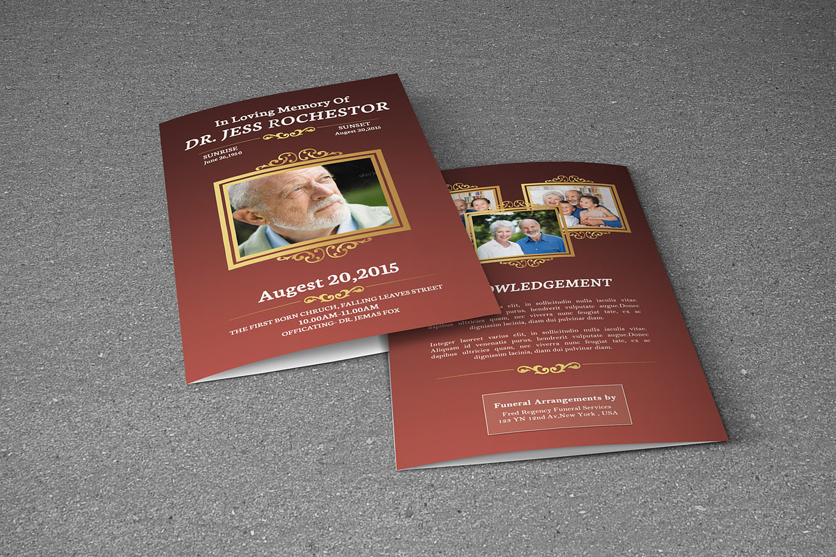 Printable Funeral Template-V257, a Brochure Template by Template Shop (Photo 3 of 4)