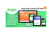Bright - Single Page PSD Template, a Websites & App Template by Metrothemes (Thumbnail 1 of 5)