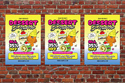 Retro Dessert Promo Flyer Set, a Flyer Template by Aiyari Graphic (Thumbnail 3 of 3)