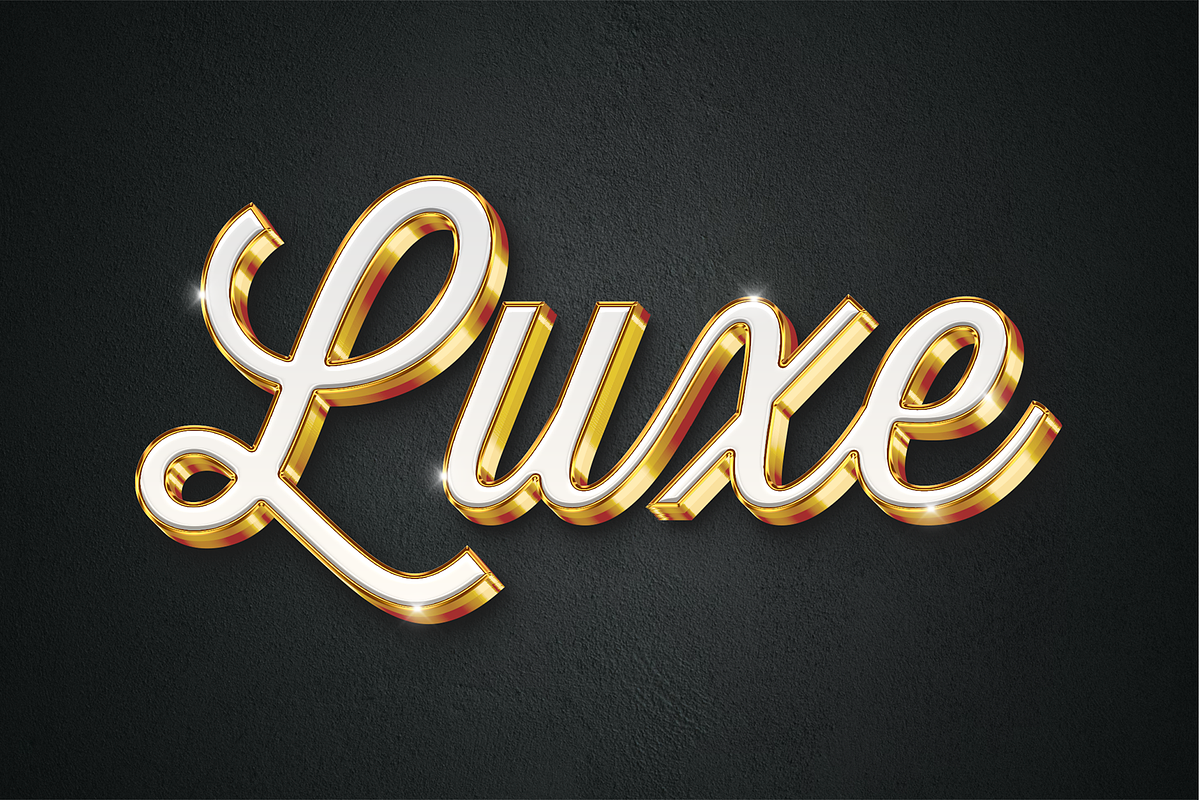 Luxury Gold Text Effects, a Layer Style Add-On by Sixtysix Labs (Photo 5 of 9)