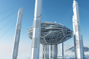 Futuristic Skyscraper HD 16