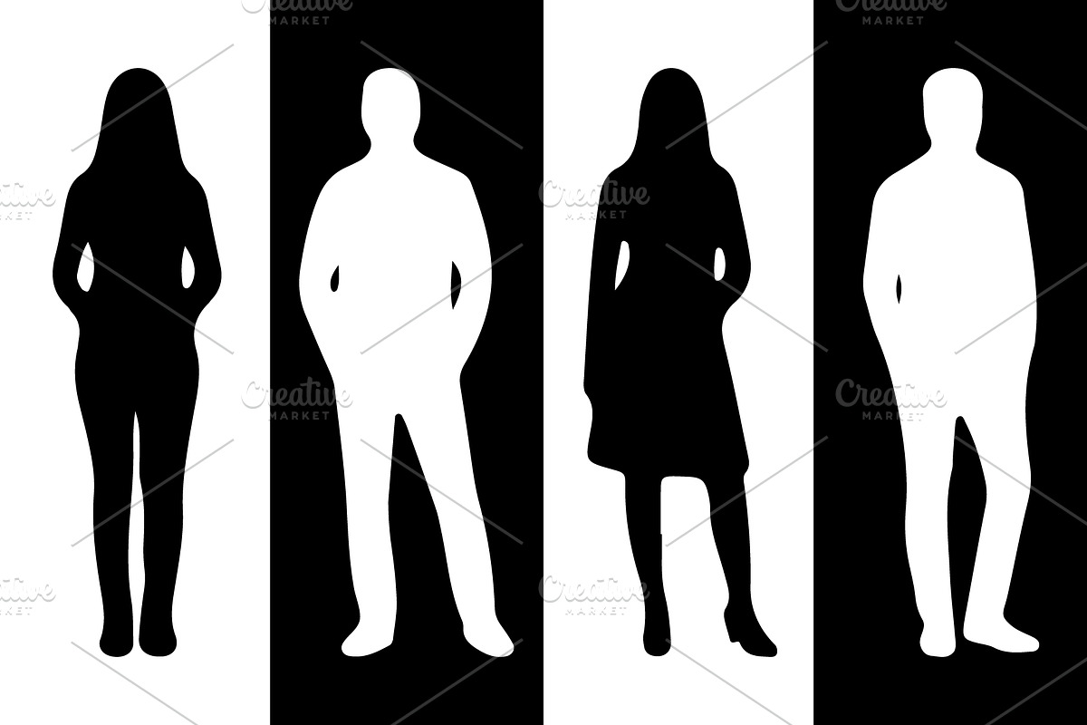 Silhouettes of Standing People, an Object Graphic by Designgrove (Photo 2 of 3)