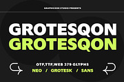 Grotesqon, a Sans Serif Font by graphicook (Thumbnail 1 of 9)