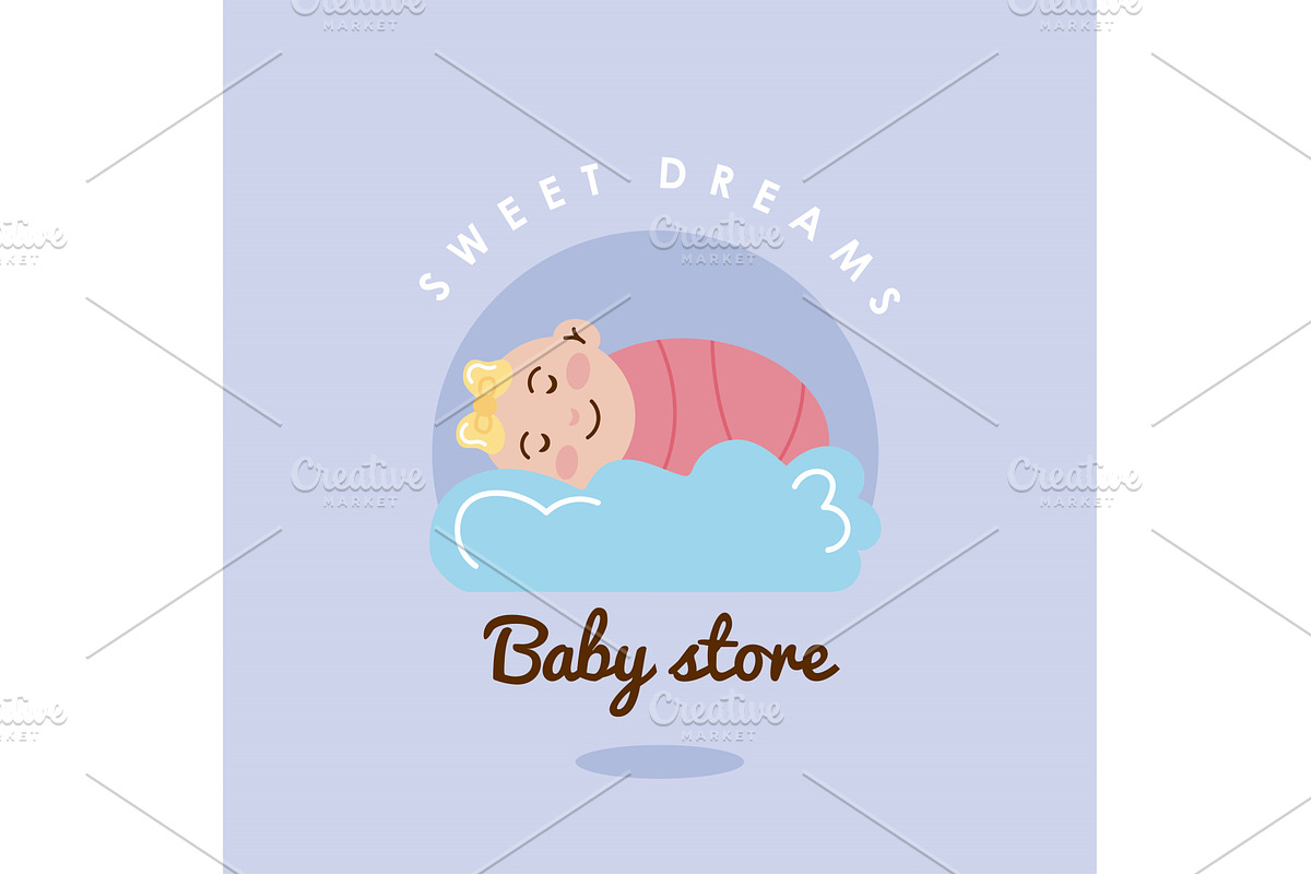 baby store label, an Object Illustration by studiogstock