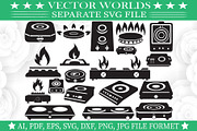 Electric Stove SVG, Stove SVG, an Object Graphic by VectorWorlds (Thumbnail 1 of 3)