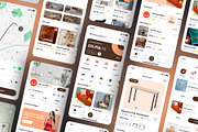Woodora - Furniture Mobile App, an UI Kit Template by Minialis (Thumbnail 5 of 6)
