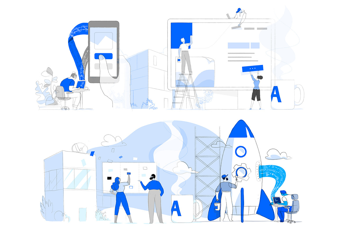 Innovative Digital Startup, a Technology Illustration by Hurcastock! (Photo 3 of 7)
