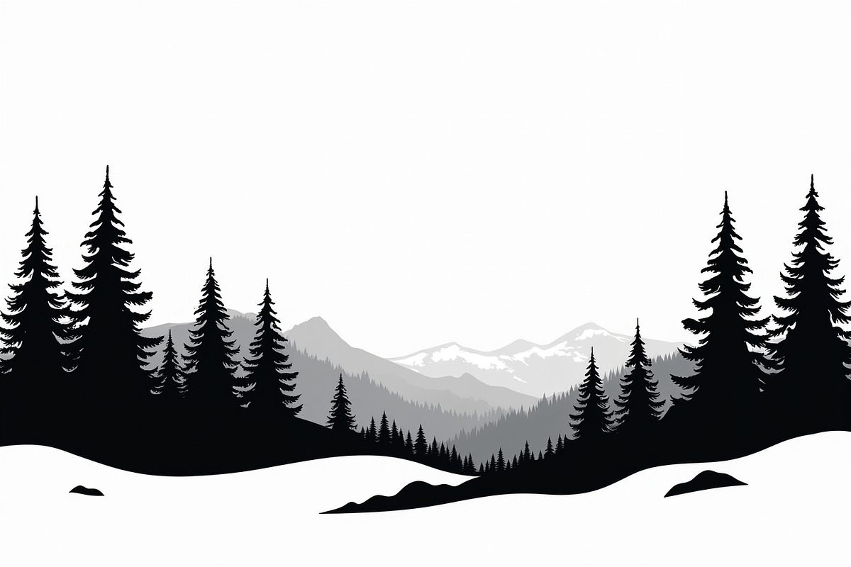 Pine Forest Silhouette Bundle, an Object Graphic by balal (Photo 10 of 16)