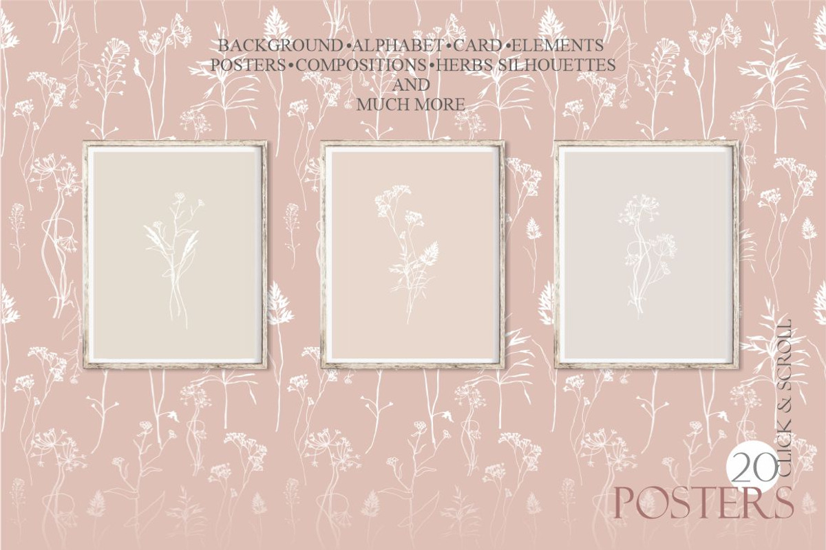 Meadow Grasses & Watercolor Stripes, an Illustration by Collection by VY (Photo 4 of 11)