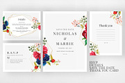 Romantic Floral Wedding Suite, an Invitation Template by Azka Creative (Thumbnail 3 of 5)