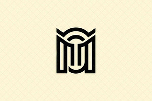 Monogram M Emblem, an Object Illustration by Vectorium Studio