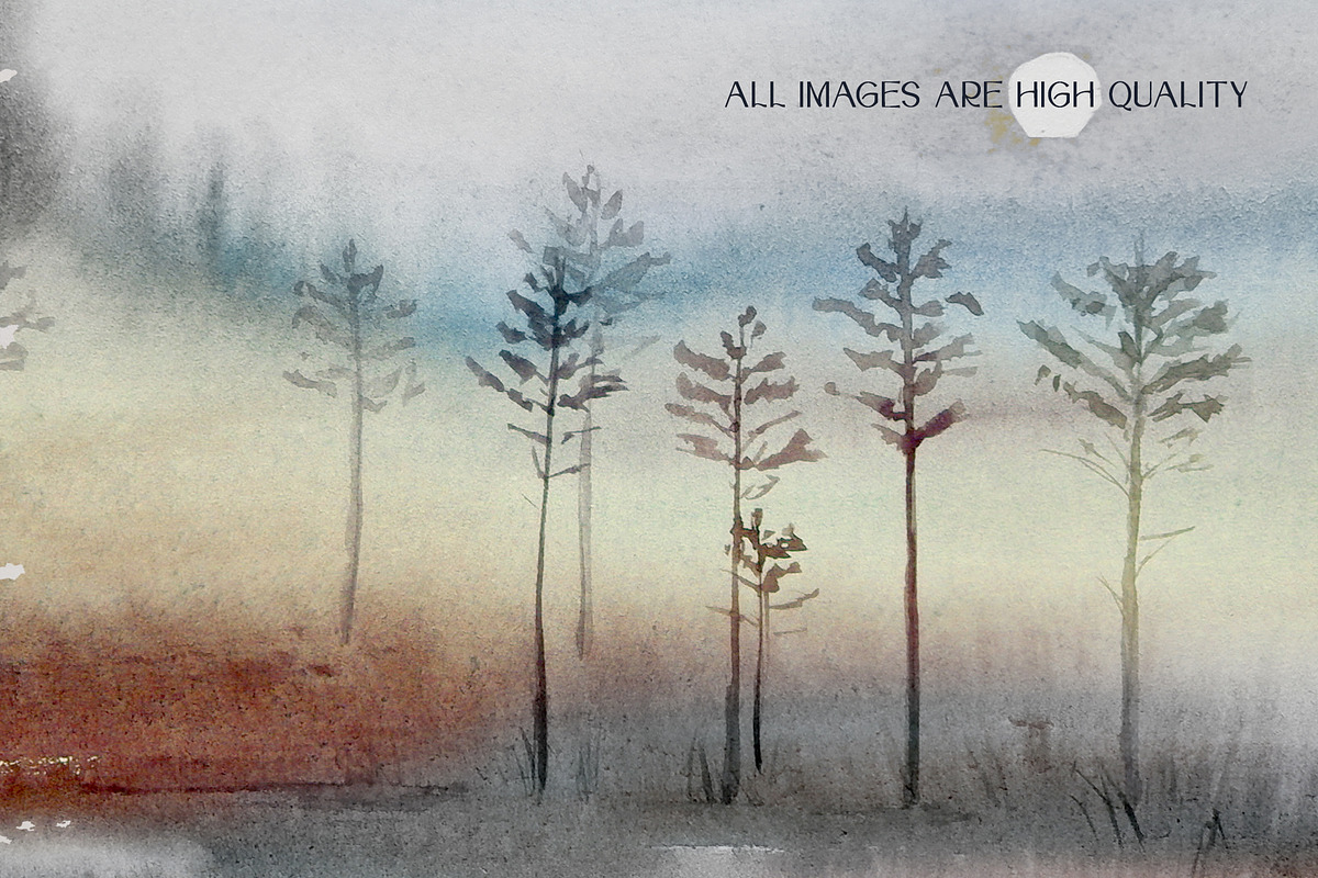 Autumn Watercolor Landscapes, a Seasonal Illustration by NataliArkushArt (Photo 13 of 14)