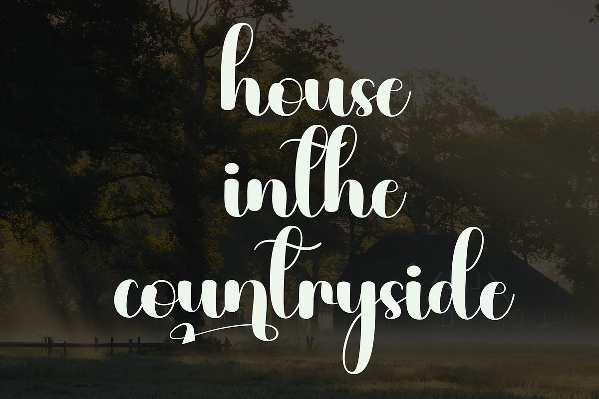 Farmhouse, a Handwritten Font by InermediaSTUDIO (Photo 4 of 8)