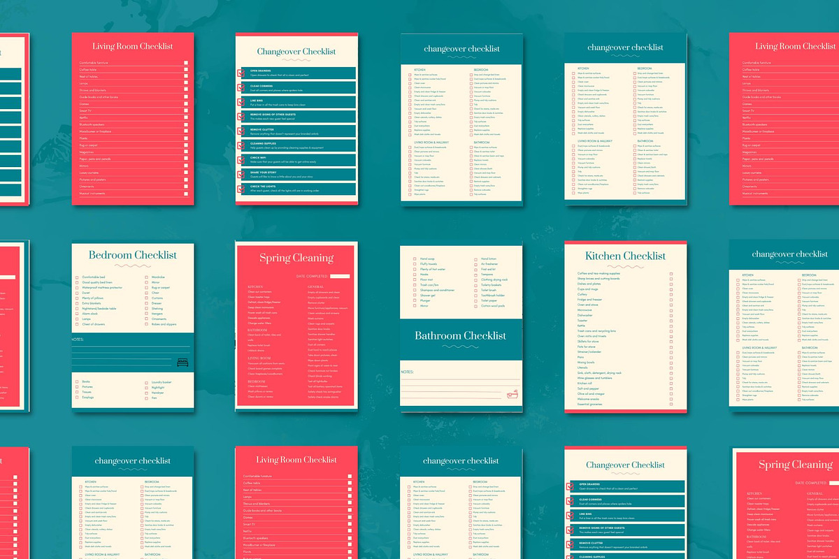 Printable Airbnb Host Checklist, a Poster Template by Marketello Studio (Photo 3 of 3)
