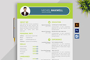 Professional Cv Resume, a Resume Template by designvillage (Thumbnail 1 of 12)
