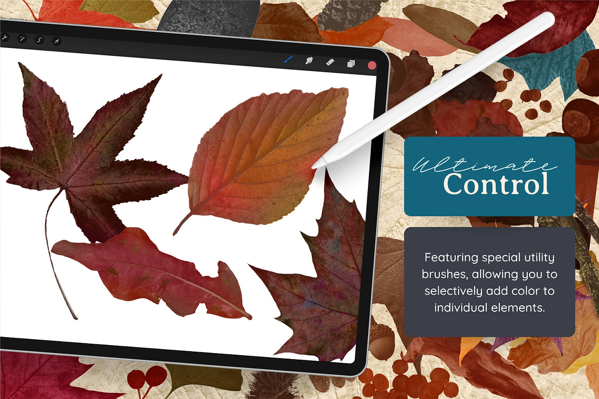 Autumn Magic for Procreate, a Brush Add-On by AJ Brushes (Photo 5 of 10)